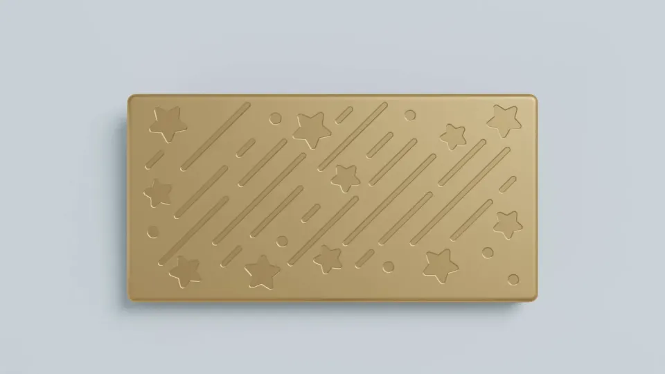 Zoom Zoom75 badge 2U Shooting Star oro anodizzato