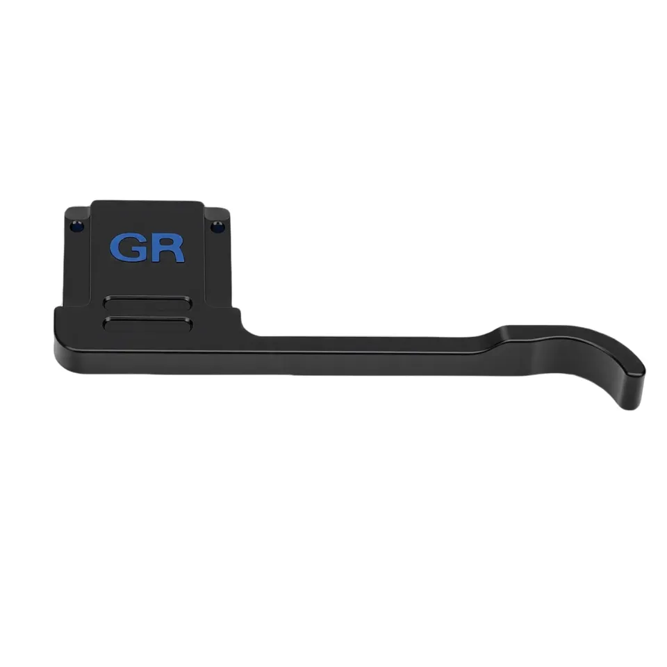 Zunate GR4 thumb grip fotocamera blu nero metallo