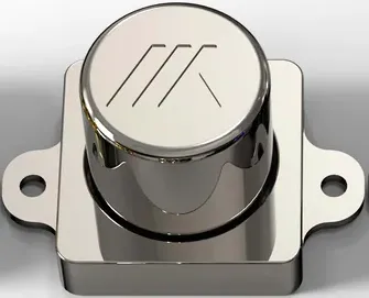 MKC MKC75 manopola ottone PVD Gold logo MKC