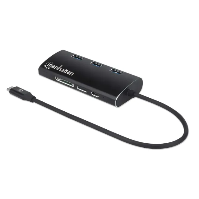 Manhattan SuperSpeed USB-C adattatore multiporta 4K Ethernet
