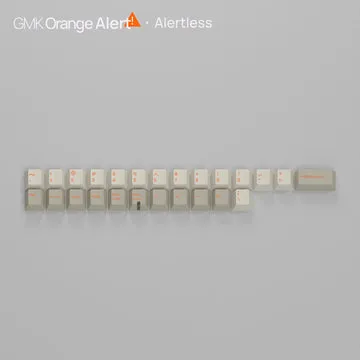 GMK CYL Orange Alert keycap ABS double-shot arancione
