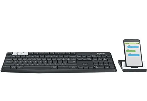 Logitech K375s tastiera wireless italiana nera con stand