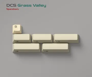 CoffeeKeys DCS Grass Valley keycaps ABS doubleshot