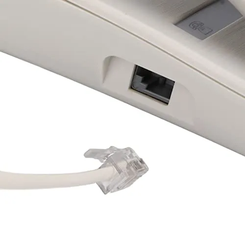 Zunate KX-T2028CID Telefono Fisso con Filo Bianco Display