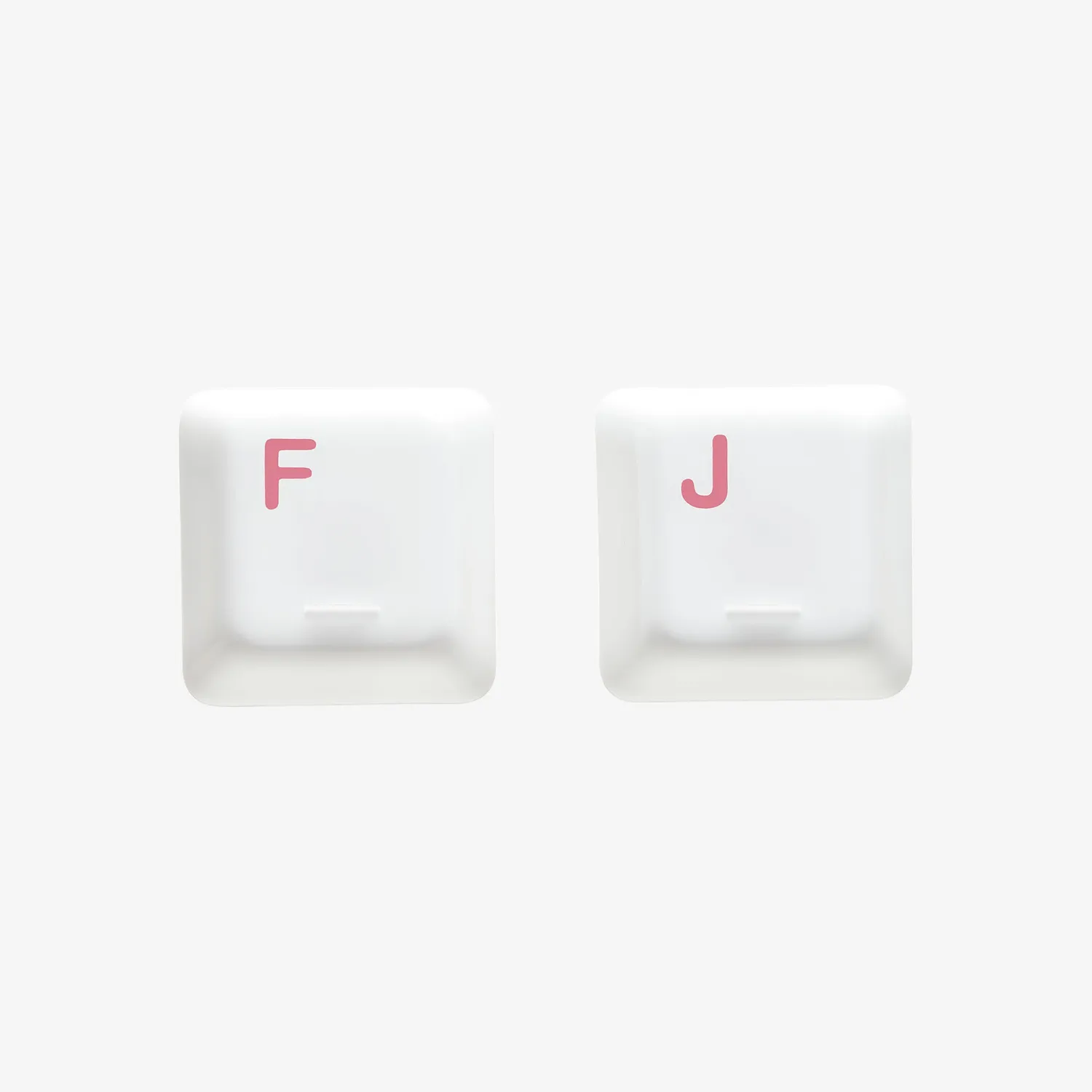 Cerakey I Set Homing F e J keycap ceramica bianco blank