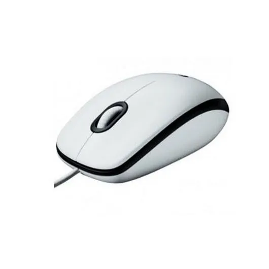 Logitech B100 mouse con filo USB bianco 800 DPI