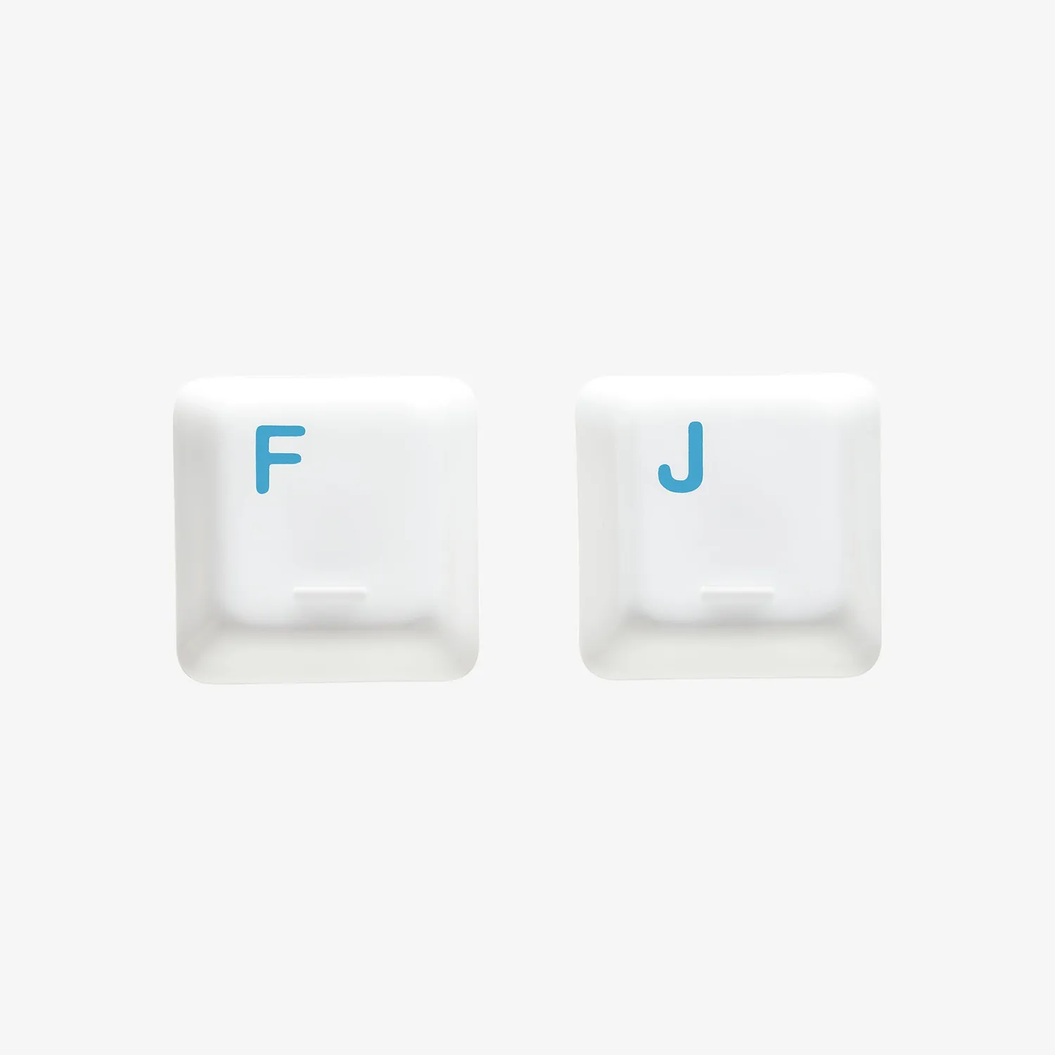 Cerakey I Set Homing F e J keycap ceramica bianco blank