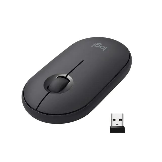 Logitech Pebble M350 mouse wireless grafite silenzioso