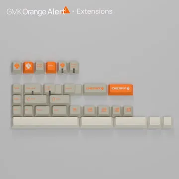 GMK CYL Orange Alert keycap ABS double-shot arancione
