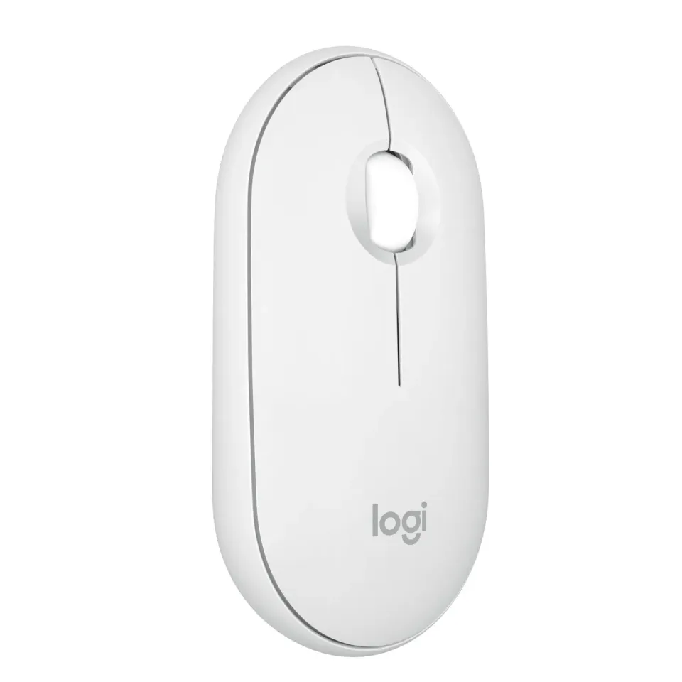 Logitech Pebble 2 M350s mouse bluetooth bianco silenzioso
