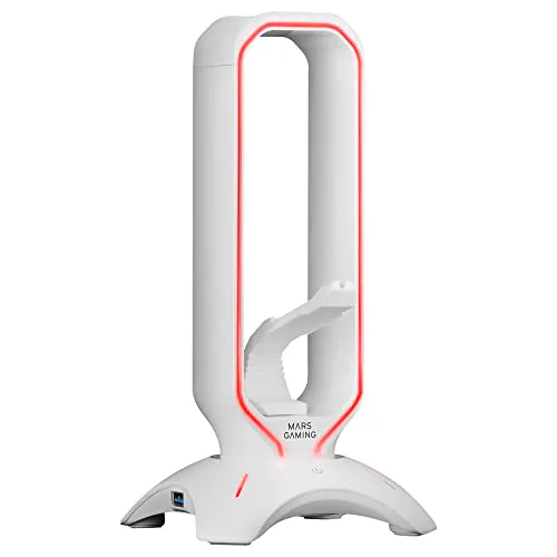 Mars Gaming MHHPRO supporto cuffie gaming bianco RGB