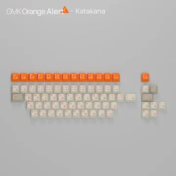 GMK CYL Orange Alert keycap ABS double-shot arancione