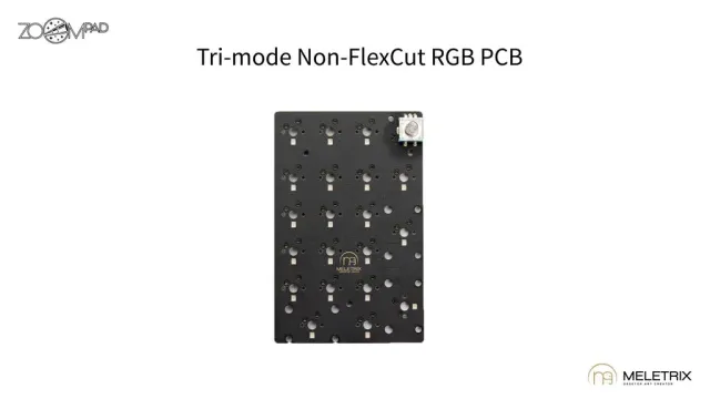 CoffeeKeys Zoompad Extra PCB tastiera tri-mode hotswap normale