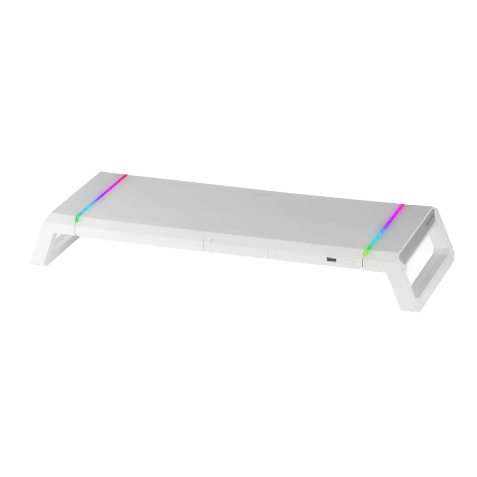 Mars Gaming MGS-ONE supporto monitor RGB bianco USB