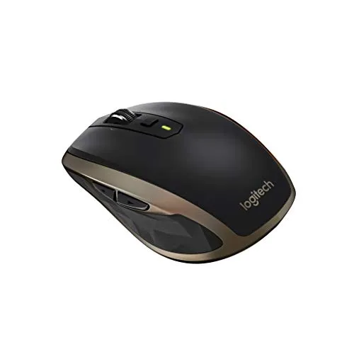 Logitech MX Anywhere 2 Mouse Wireless Nero Oro Vetro