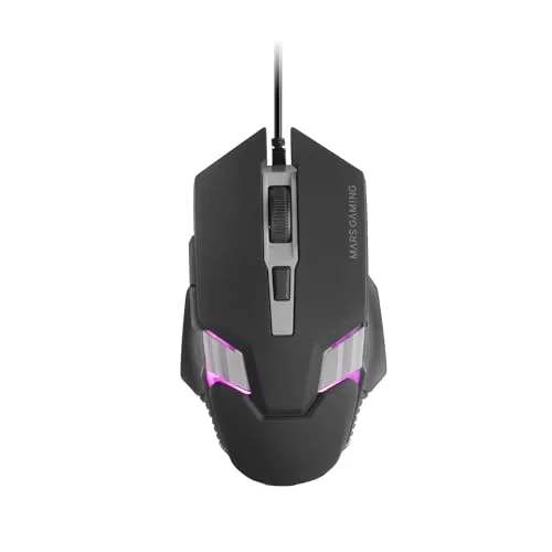 Mars Gaming MM024 mouse gaming nero 4000 DPI RGB