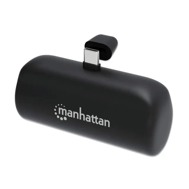 Manhattan Power Bank 5000 mAh USB-C 10W Nero Stand