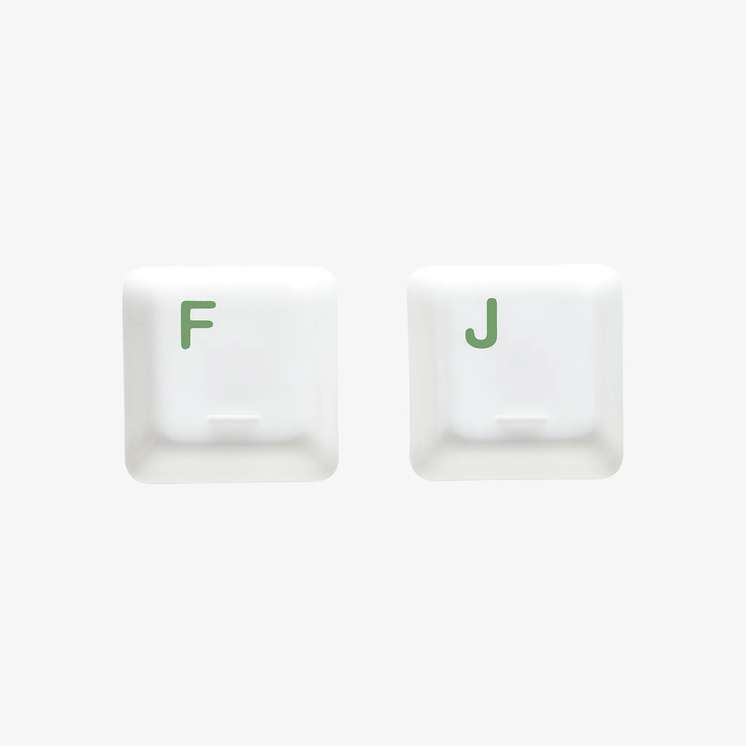 Cerakey I Set Homing F e J keycap ceramica bianco blank