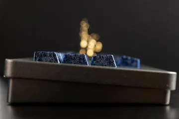 Awekeys Wild Ice keycap metallo set completo glaciale