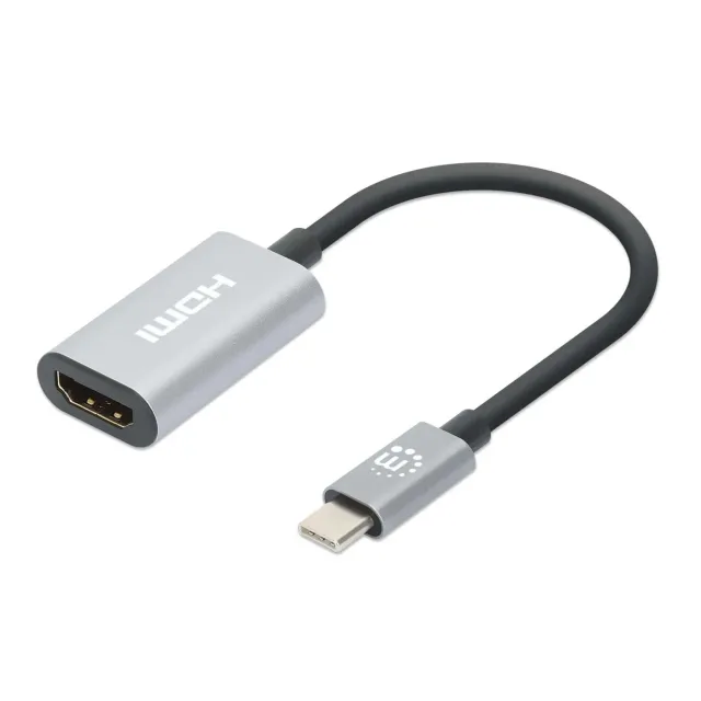 Manhattan Adattatore USB-C HDMI 4K 60Hz Alluminio Compatto