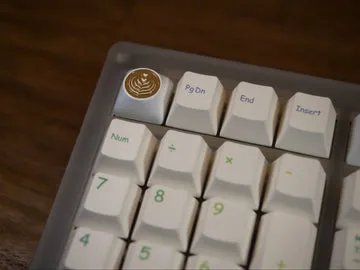 CoffeeKeys Latte keycap artisan zinco marrone