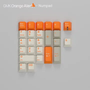 GMK CYL Orange Alert keycap ABS double-shot arancione
