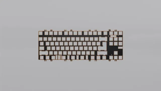 Zoom75 TIGA plate tastiera materiali PC POM ottone