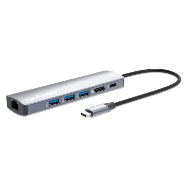 Manhattan Docking station USB-C 6-in-1 4K HDMI