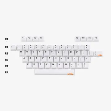 CoffeeKeys Alpha Plus keycaps ceramica matte 56