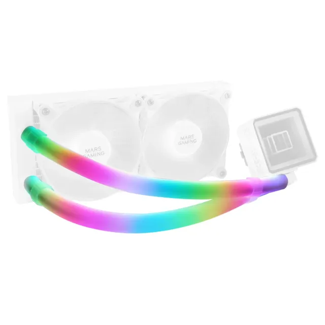 Mars Gaming MCA-WT Guaine ARGB Tubi 330mm Silicone 30 LED