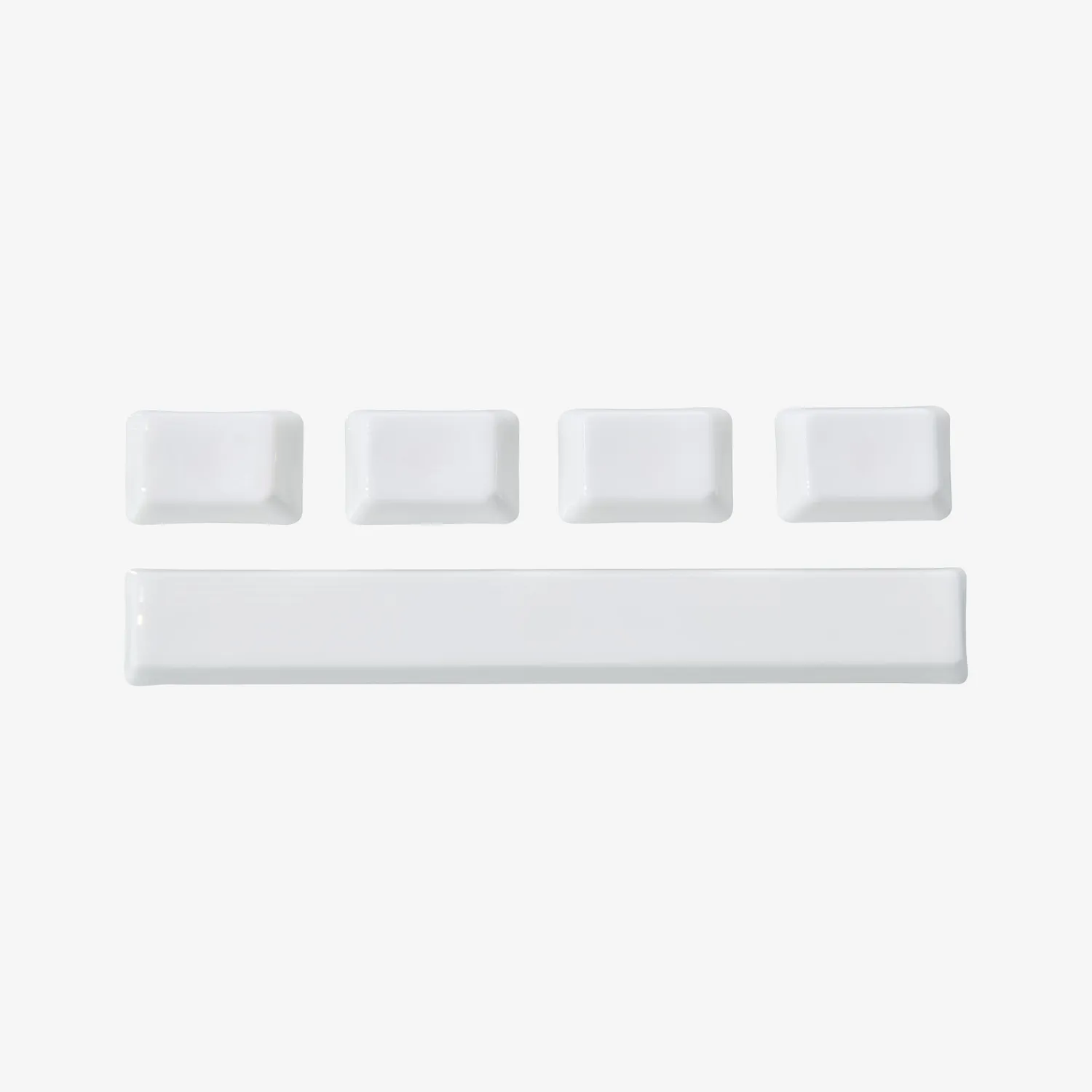Cerakey J SET-1.5u Add-on & 7u SP keycap ceramica White