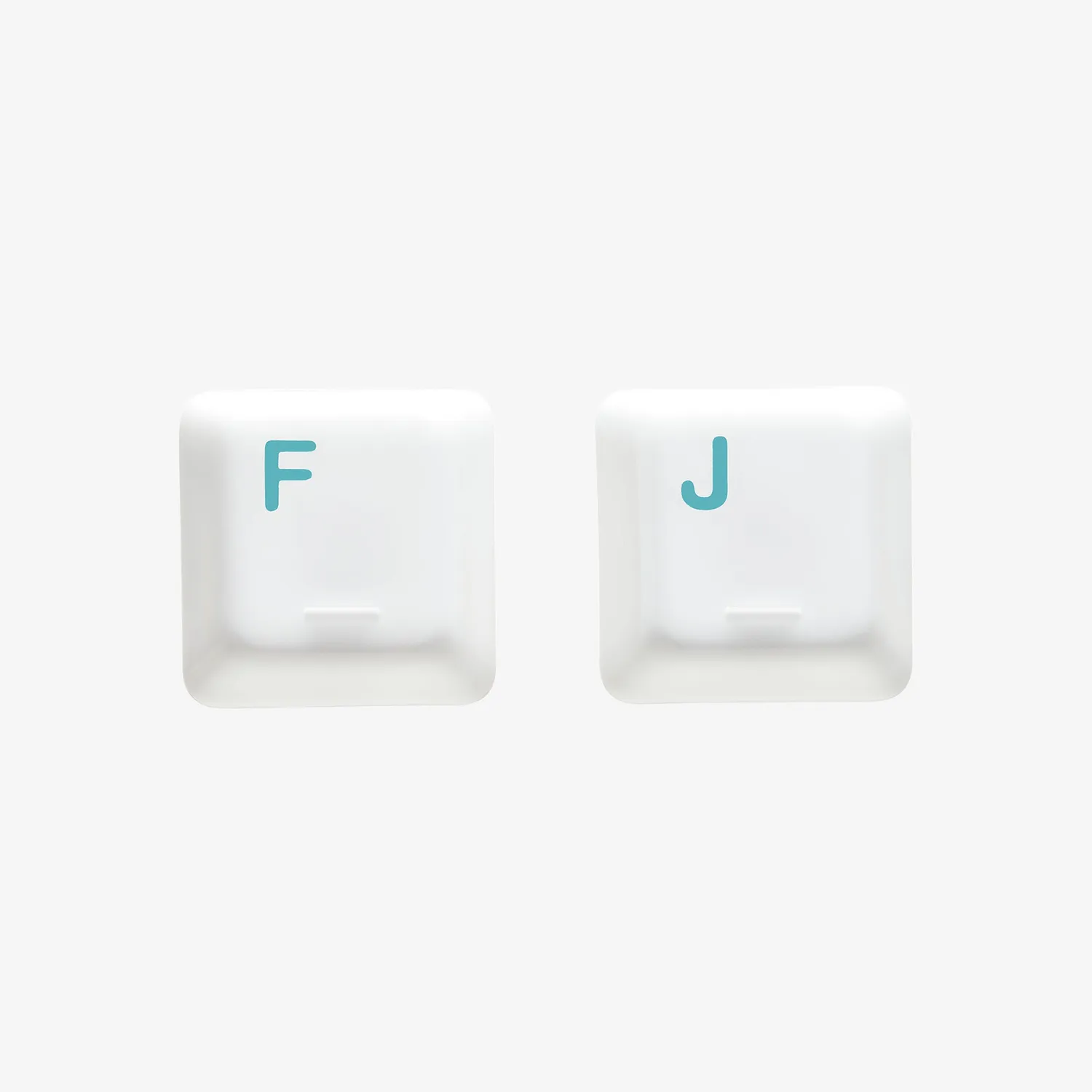 Cerakey I Set Homing F e J keycap ceramica bianco blank