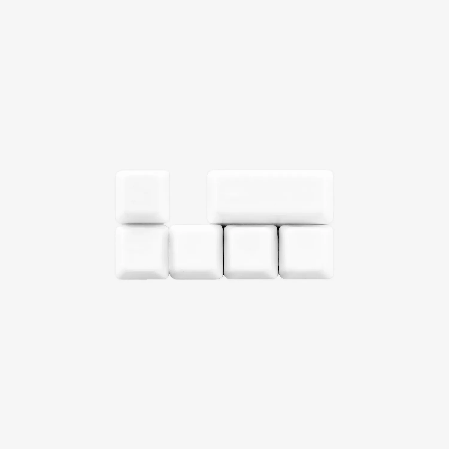 Cerakey D Set-Add tasti ceramica White Blank aggiuntivi