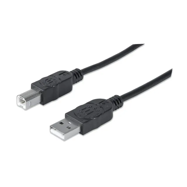 Manhattan Cavo USB 2.0 A-B 3 m nero 480 Mbps