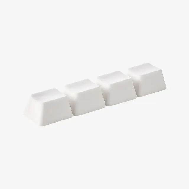 Cerakey F Set RX1U 4 keycap ceramica bianca opaca