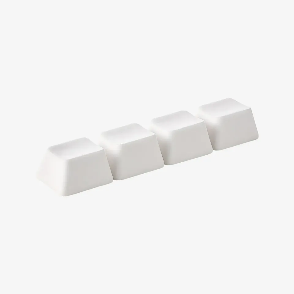 Cerakey F Set RX1U 4 keycap ceramica bianca opaca