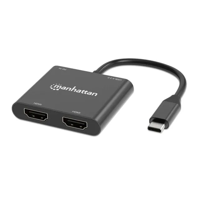 Manhattan Adattatore USB-C Dual HDMI 4K 100W PD