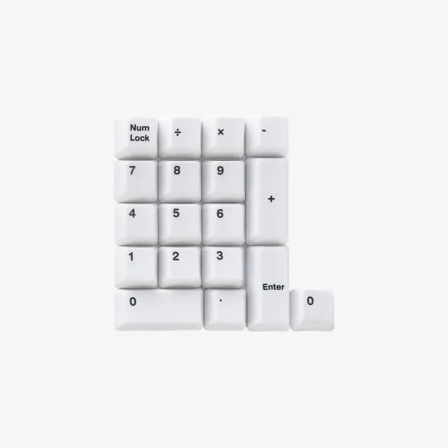 Cerakey C Set-Num-Matte V3 keycap ceramica tastierino nero